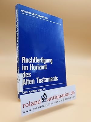 Bild des Verkufers fr Rechtfertigung im Horizont des Alten Testaments. Mnchen, Kaiser, zum Verkauf von Roland Antiquariat UG haftungsbeschrnkt