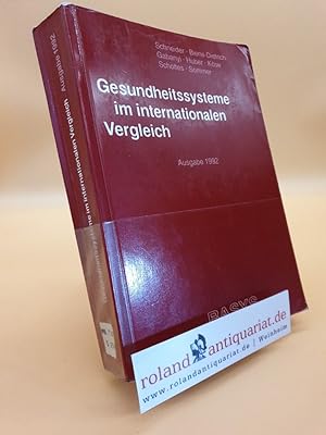 Seller image for Gesundheitssysteme im internationalen Vergleich. Ausgabe 1994. for sale by Roland Antiquariat UG haftungsbeschrnkt