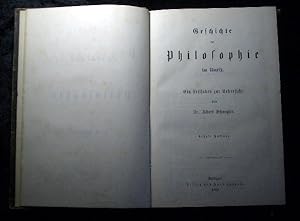 Bild des Verkufers fr Geschichte der Philosophie im Umri. Ein Leitfaden zur bersicht. zum Verkauf von Roland Antiquariat UG haftungsbeschrnkt