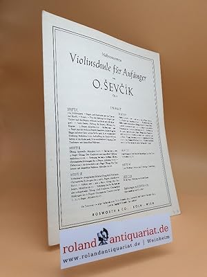 Violin-Schule für Anfänger. (Halbtonsystem). Op. 6. Heft VII 3sprachige Ausgabe: deutsch, englisc...