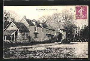 Carte postale Fourges, Le Moulin, Wassermühle