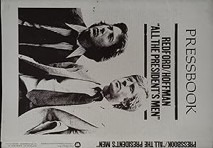 Imagen del vendedor de All the President's Men Pressbook 1976 Dustin Hoffman, Robert Redford a la venta por AcornBooksNH