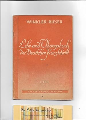Seller image for Lehr- und bungsbuch der Deutschen Kurzschrift for sale by La Petite Bouquinerie