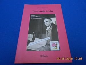Seller image for GERTRUDE STEIN. Notes parenthses et jeux de roses for sale by Emmanuelle Morin
