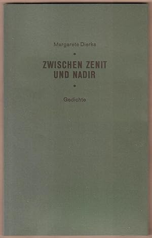 Seller image for Zwischen Zenit und Nadir. Gedichte. for sale by Antiquariat Neue Kritik