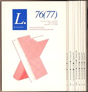 Seller image for Der Literaturbote. (Konvolut von 7 Heften, darunter 3 Doppelhefte, aus der Zeit von 2004-2007). for sale by Antiquariat Neue Kritik