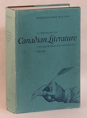 Seller image for A Checklist of Canadian Literature and Background Materials, 1628-1960 for sale by Eureka Books