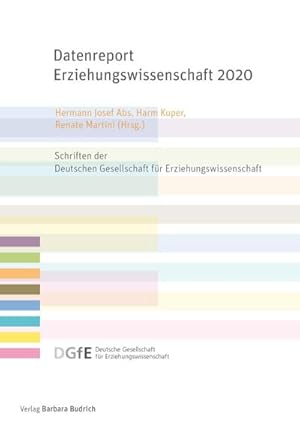 Seller image for Datenreport Erziehungswissenschaft 2020 : Erstellt im Auftrag der Deutschen Gesellschaft fr Erziehungswissenschaft (DGfE) for sale by AHA-BUCH GmbH