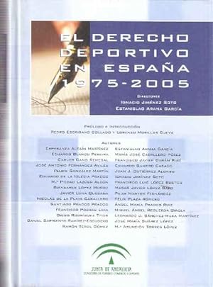Image du vendeur pour El Derecho Deportivo en Espaa mis en vente par SOSTIENE PEREIRA