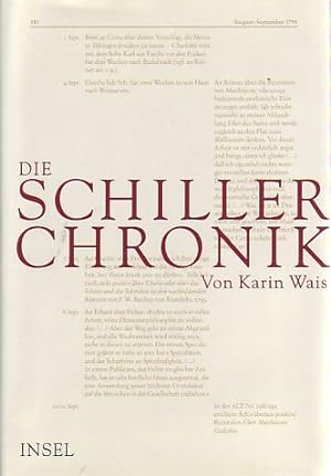 Seller image for Die Schiller-Chronik. for sale by Fundus-Online GbR Borkert Schwarz Zerfa