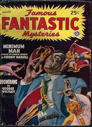 Bild des Verkufers fr FAMOUS FANTASTIC MYSTERIES: August, Aug. 1947 ("Minimum Man") zum Verkauf von Books from the Crypt
