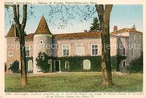 Postkarte Carte Postale 13633186 Nerac Château de Frandat Franco Datus Nerac
