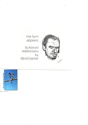 Original-Zeichnung mit Kugelschreiber(?). Porträt von Charles Bukowski mit Hinweis auf die von Ba...