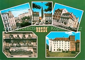 Postkarte Carte Postale 73632982 Brzeg Brieg Schlesien Miasto na Nizinie Slaskiej Rynek Plac Zamk...