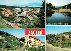 Postkarte Carte Postale 73637351 Zacler Panorama Bergbaustadt Teilansichten Landschaftspanorama Z...