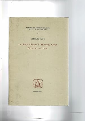 Image du vendeur pour La storia d'Italia di Benedetto Croce. Cinquant'anni dopo. mis en vente par Libreria Gull