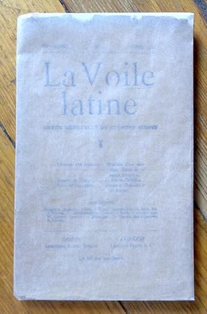 Seller image for La Voile latine. Revue mensuelle de culture suisse. VIe anne, n4. for sale by La Bergerie