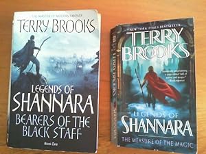 Legends of Shannara: 1) Bearers of the Black Staff. 2) The Measure of the Magic. Zusammen 2 Tasch...