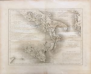 "Carte de l'Italie Meridionale et de la Sicile Ancienne
