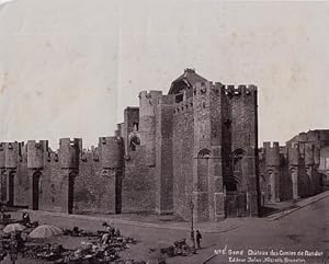 Gand. Château des Comtes de Flandre. (Originele foto van het Gravensteen in Gent, ca. 1900).