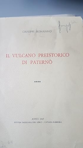 Image du vendeur pour IL VULCANO PREISTORICO DI PATERNO, mis en vente par Libreria antiquaria Pagine Scolpite