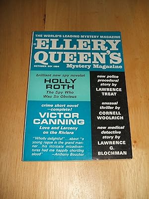 Seller image for Ellery Queen's Mystery Magazine October 1964 for sale by biblioboy