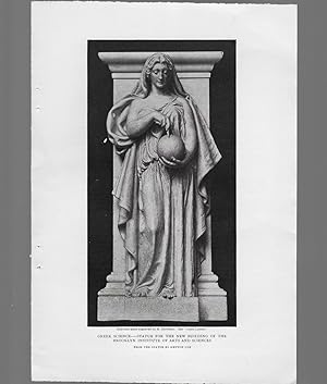 Image du vendeur pour Greek Science Statue For The New Building Of The Brooklyn Institute Of Arts And Sciences, Illustration mis en vente par Legacy Books II