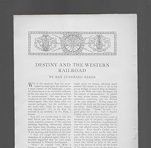 Image du vendeur pour Destiny And The Western Railroad mis en vente par Legacy Books II