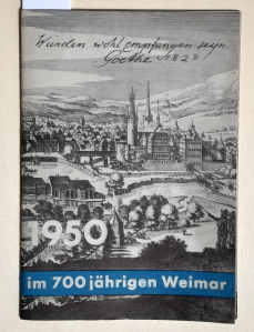 1950 im 700jährigen Weimar. - [700 Jahre Weimar]