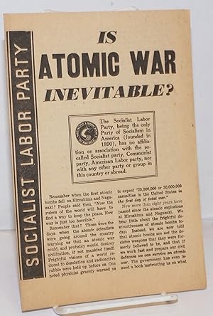 Is atomic war inevitable