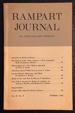 Rampart Journal of Individualist Thought. Vol. 2 no. 2 (Summer 1966)