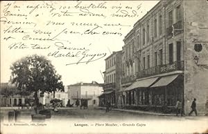 Ansichtskarte / Postkarte Langon Gironde, Place Maubee, Grands Cajes