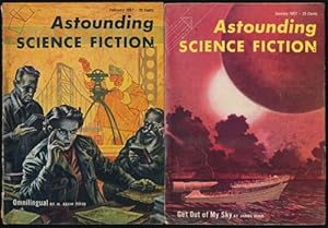 Bild des Verkufers fr Astounding Science Fiction: January and February, 1957 (Two Complete Issues) zum Verkauf von Good Books In The Woods