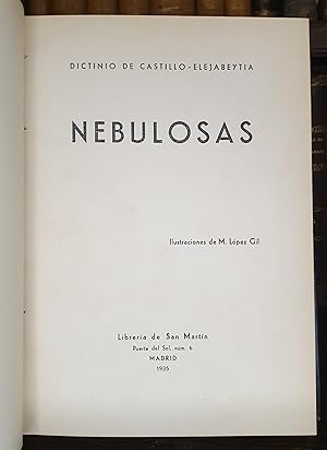 Imagen del vendedor de NEBULOSAS. Ilustraciones de M. Lpez Gil. a la venta por Librera Antonio Castro