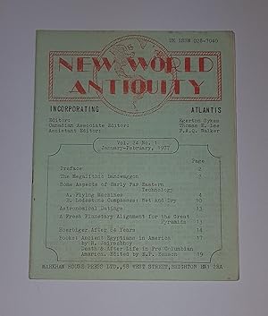 Bild des Verkufers fr New World Antiquity - Incorporating Atlantis - Volume 24 - No. 1 - January/February 1977 zum Verkauf von CURIO