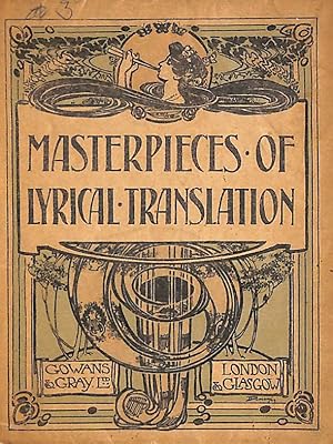 Bild des Verkufers fr Masterpieces of Lyrical Translation zum Verkauf von M Godding Books Ltd
