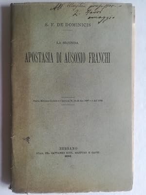 La seconda apostasia di Ausonio Franchi