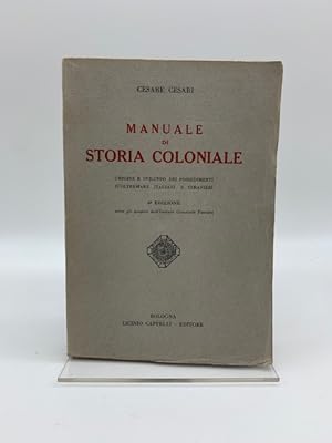 Manuale di storia coloniale