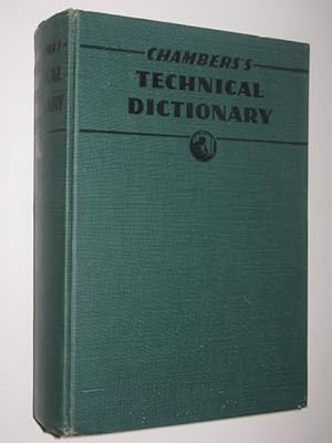 Immagine del venditore per Chambers's Technical Dictionary venduto da Manyhills Books