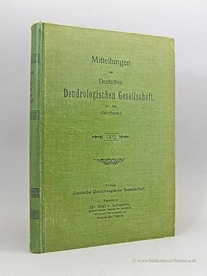 Imagen del vendedor de Mitteilungen der Deutschen Dendrologischen Gesellschaft Nr. 44. (Jahrbuch.). a la venta por Bibliotheca Botanica