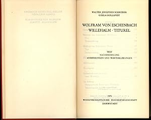 Seller image for Willehalm.Titurel.,Text, Nacherzhlung, Anmerkungen und Worterklrungen., for sale by Antiquariat Kastanienhof