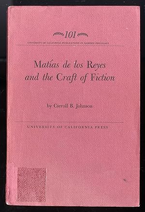 Immagine del venditore per Matias de los Reyes and the craft of fiction. [Dedicatoria autgrafa del autor] venduto da Llibreria Antiquria Delstres
