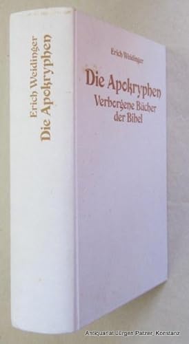 Seller image for Die Apokryphen. Verborgene Bcher der Bibel. Augsburg, Pattloch, 1992. Mit einigen Holzschnitten nach alten Bibelillustrationen. 590 S., 1 Bl. Or.-Pp.; etwas stockfleckig. (ISBN 3629913199). for sale by Jrgen Patzer