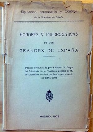 HONORES Y PRERROGATIVAS DE LOS GRANDES DE ESPAÑA