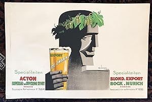 EXPORT DE ZWAAN. (Original Vintage Beer Poster)