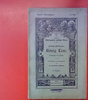 Seller image for Graefers Schulausgaben classischer Werke. William Shakepeare: Knig Lear for sale by biblion2