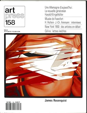 Revue Art Press N°158 - JAMES ROSENQUIST - Mai 1991