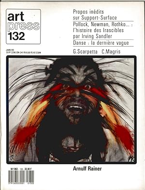 Revue Art Press N°132 - ARNULF RAINER - Janvier 1989