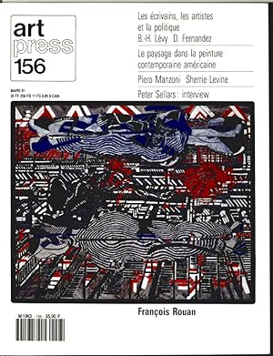 Revue Art Press N°156 - FRANÇOIS ROUAN - Mars 1991