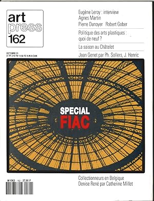 Revue Art Press N°162 - Collectionneurs en Belgique. Special FIAC